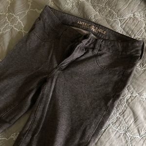 American Eagle Grey Stretch Jeggings